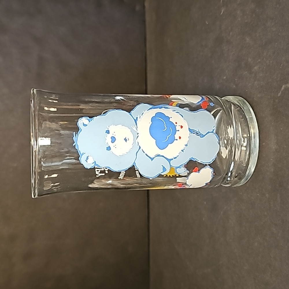 Grumpy Bear Care Bears Pizza Hut Promo Drinking Glass